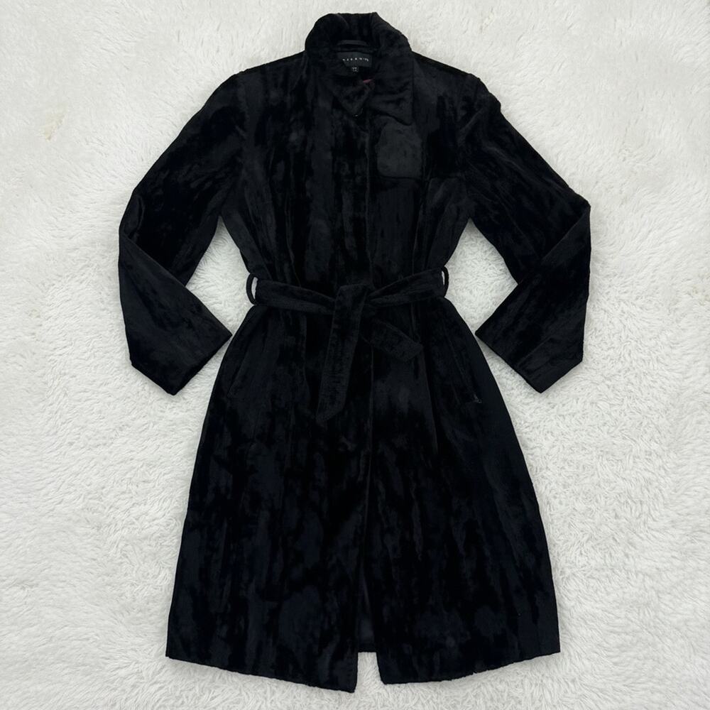 Gallery Women's Black Midi Faux Fur Coat - Size S
 b85